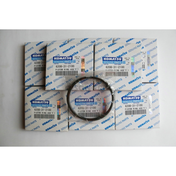 PC130-7 Excavator Piston ring 6208-31-2100 4D95 Engine piston parts For Komatsu